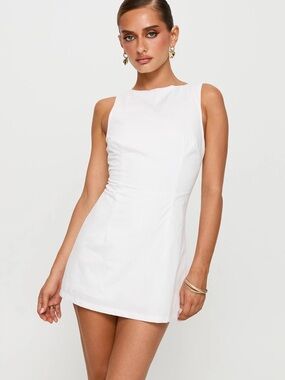 PRINCESS POLLY Yumiko White Romper 4